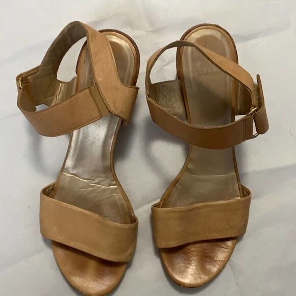 STUART WEITZMAN SHAILA BLOCK HEEL SANDALS‎ SIZE 9M - Picture 1 of 8